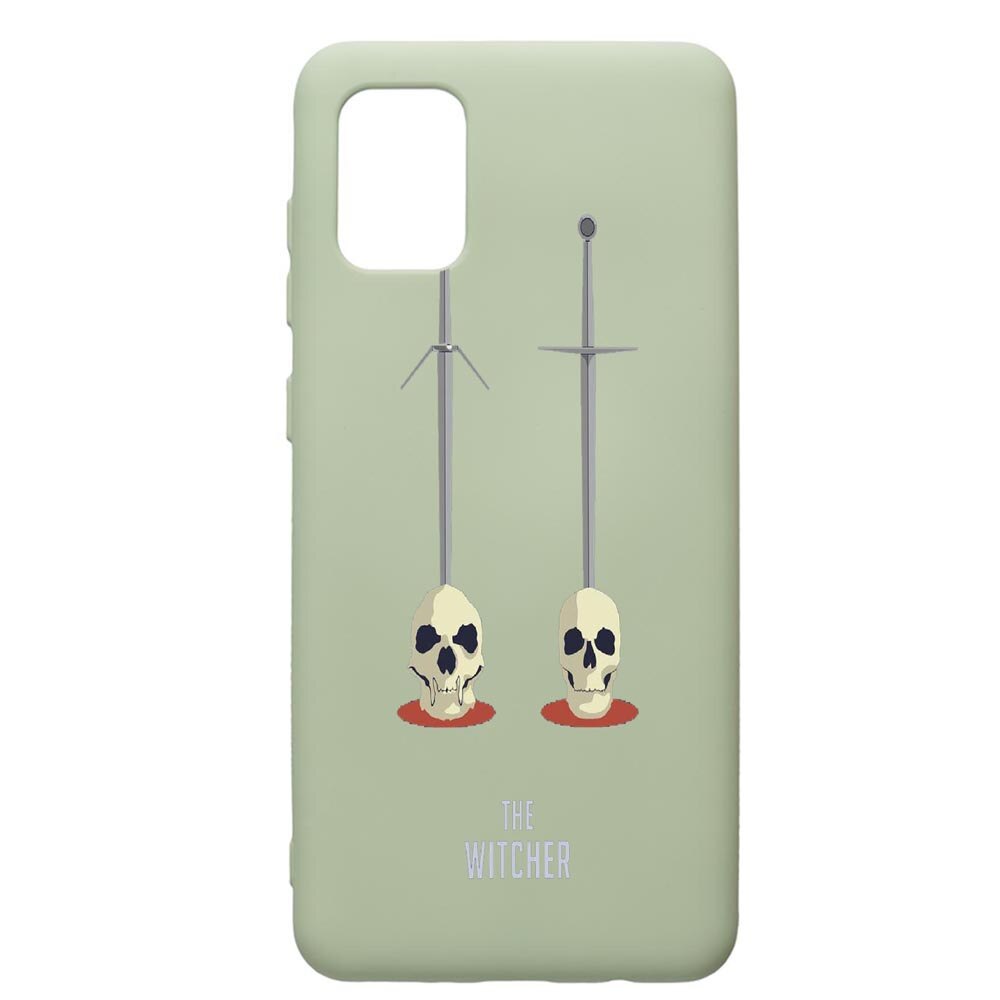 Husa de protectie Samsung Galaxy A41, The Witcher, silicon, cu interiorul din material textil, protectie camera, Beryl, PGR430