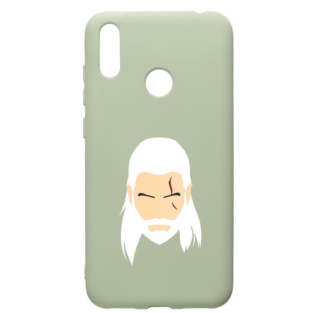 Husa de protectie Huawei Y7 2019, The Witcher, silicon, cu interiorul din material textil, protectie camera, Beryl, PGR435
