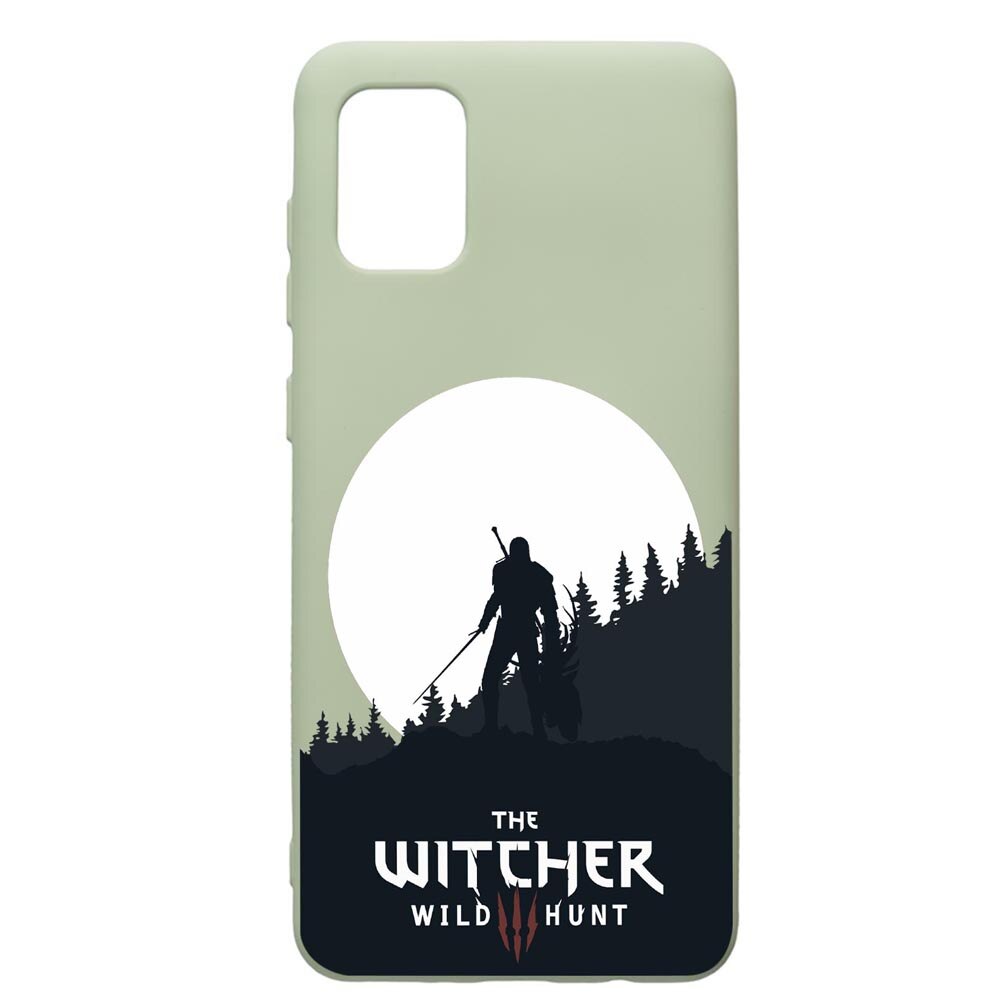 Husa de protectie Samsung Galaxy A71, The Witcher, silicon, cu interiorul din material textil, protectie camera, Beryl, PGR427