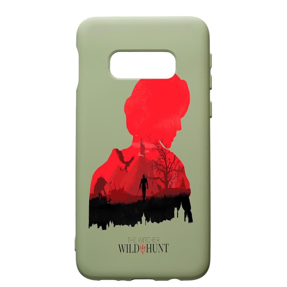 Husa de protectie Samsung Galaxy S10, The Witcher, silicon, cu interiorul din material textil, protectie camera, Beryl, PGR428