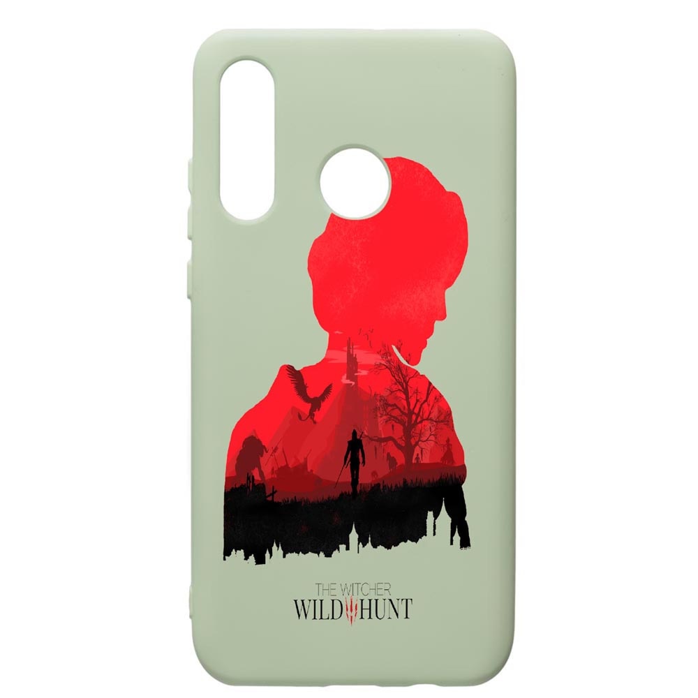 Husa de protectie Huawei P40 Lite E / Y7p, The Witcher, silicon, cu interiorul din material textil, protectie camera, Beryl, PGR428
