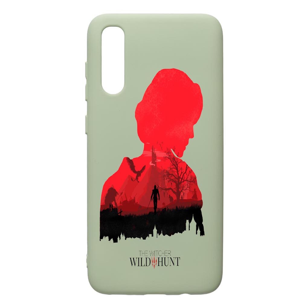 Husa de protectie Samsung Galaxy A70, The Witcher, silicon, cu interiorul din material textil, protectie camera, Beryl, PGR428