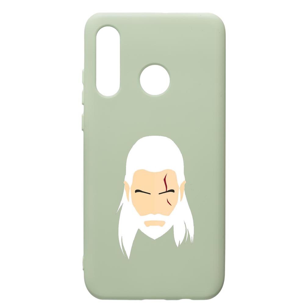 Husa de protectie Huawei P30 Lite, The Witcher, silicon, cu interiorul din material textil, protectie camera, Beryl, PGR435
