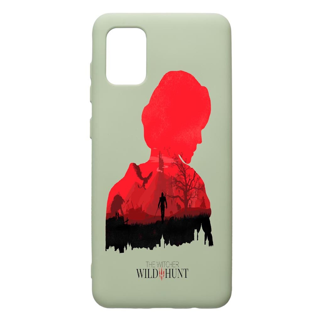 Husa de protectie Samsung Galaxy A71, The Witcher, silicon, cu interiorul din material textil, protectie camera, Beryl, PGR428