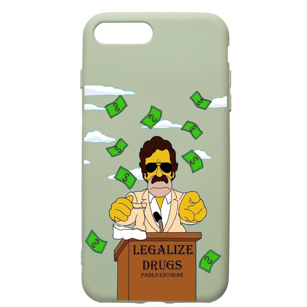 Husa de protectie Apple iPhone 8 Plus / iPhone 7 Plus, Narcos Pablo Escobar, silicon, cu interiorul din material textil, protectie camera, Beryl, PGR437