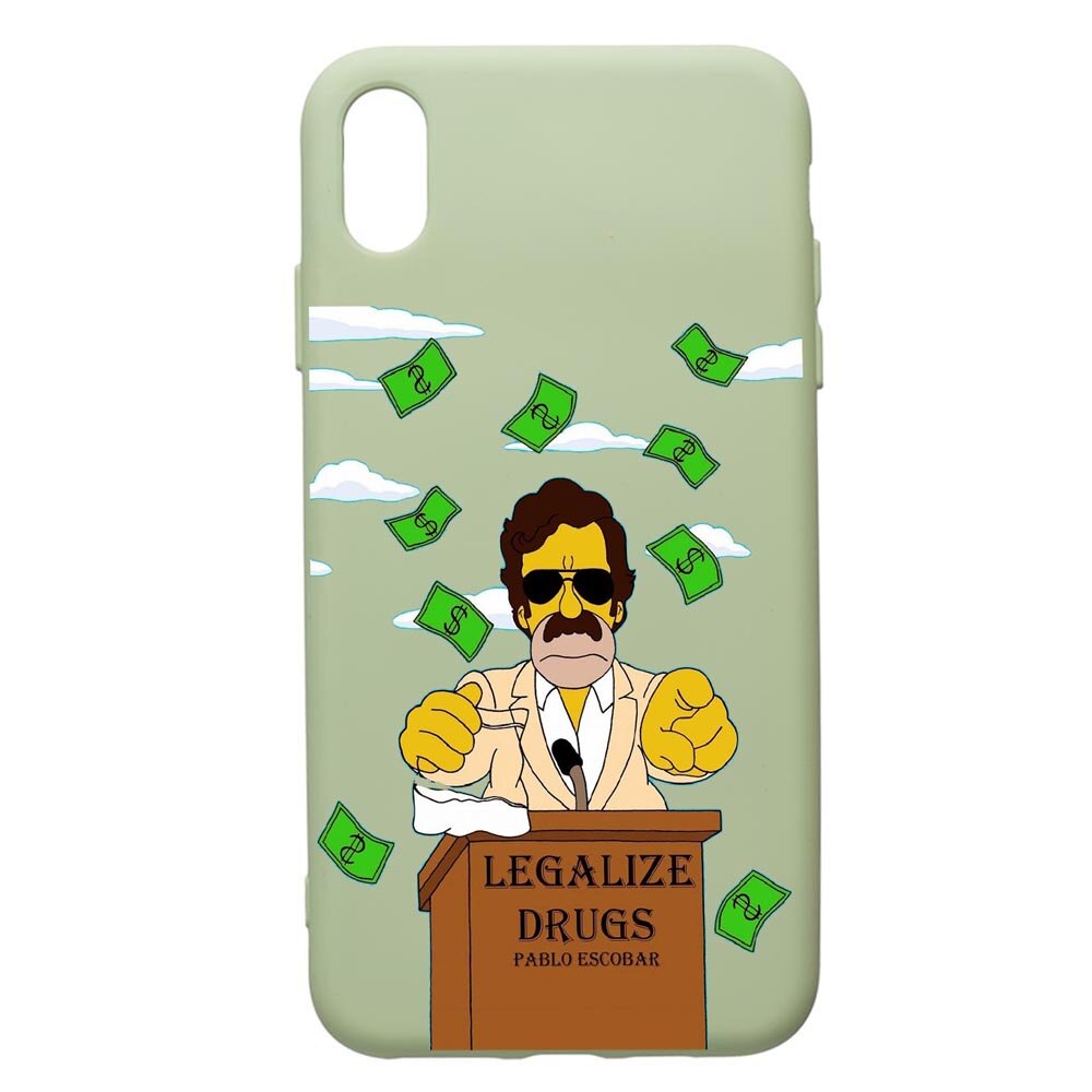 Husa de protectie Apple iPhone XS Max, Narcos Pablo Escobar, silicon, cu interiorul din material textil, protectie camera, Beryl, PGR437