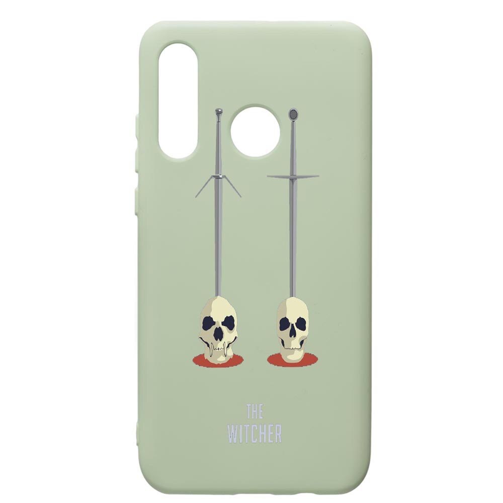 Husa de protectie Huawei P40 Lite E / Y7p, The Witcher, silicon, cu interiorul din material textil, protectie camera, Beryl, PGR430