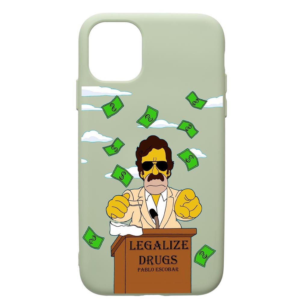 Husa de protectie Apple iPhone 12, Narcos Pablo Escobar, silicon, cu interiorul din material textil, protectie camera, Beryl, PGR437