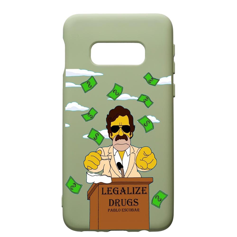 Husa de protectie Samsung Galaxy S10E, Narcos Pablo Escobar, silicon, cu interiorul din material textil, protectie camera, Beryl, PGR437