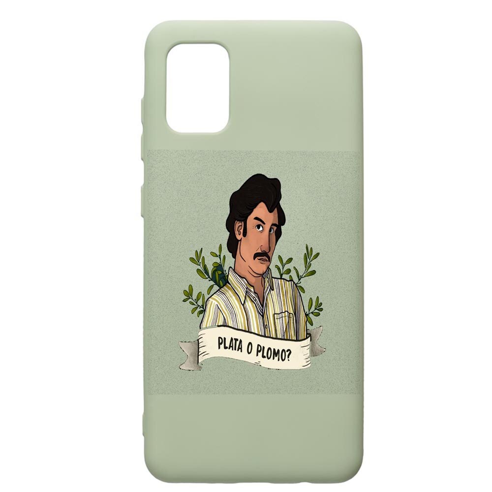 Husa de protectie Samsung Galaxy A71, Narcos Pablo Escobar, silicon, cu interiorul din material textil, protectie camera, Beryl, PGR438