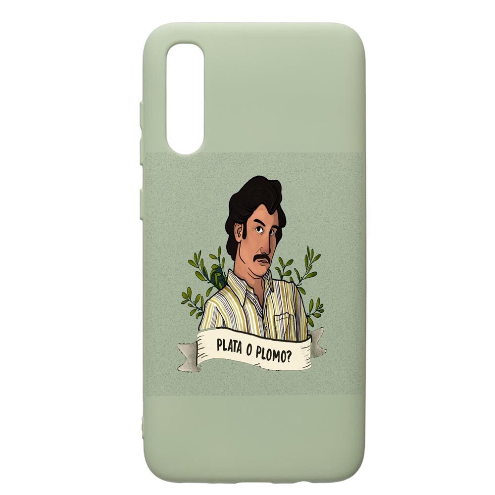 Husa de protectie Samsung Galaxy A70, Narcos Pablo Escobar, silicon, cu interiorul din material textil, protectie camera, Beryl, PGR438