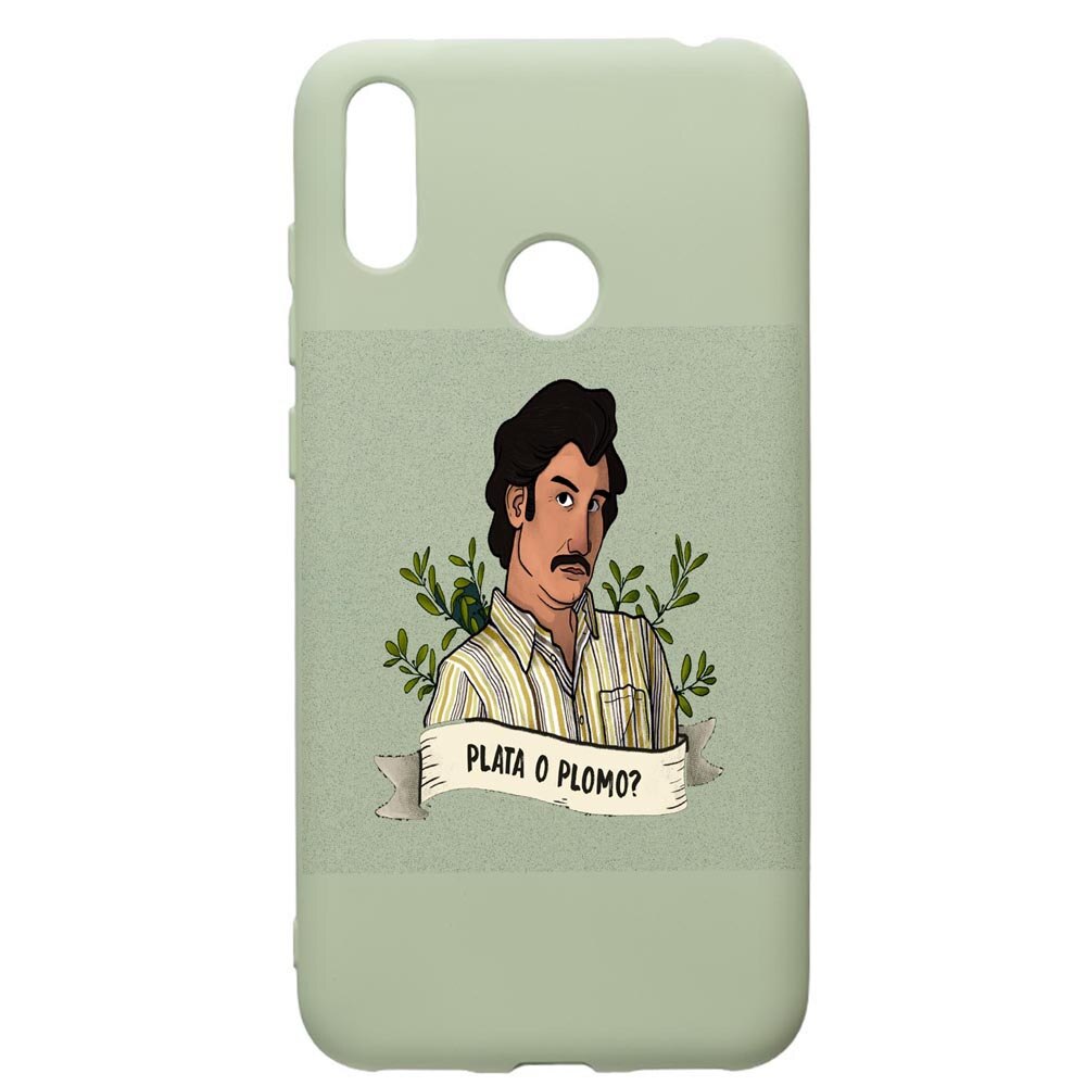 Husa de protectie Huawei Y7 2019, Narcos Pablo Escobar, silicon, cu interiorul din material textil, protectie camera, Beryl, PGR438