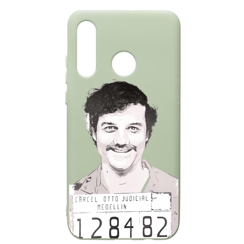 Husa de protectie Huawei P30 Lite, Narcos Pablo Escobar, silicon, cu interiorul din material textil, protectie camera, Beryl, PGR443