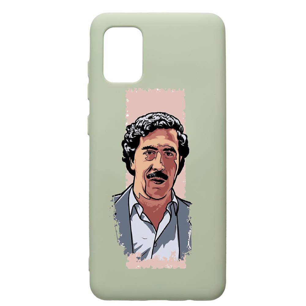 Husa de protectie Samsung Galaxy A71, Narcos Pablo Escobar, silicon, cu interiorul din material textil, protectie camera, Beryl, PGR442