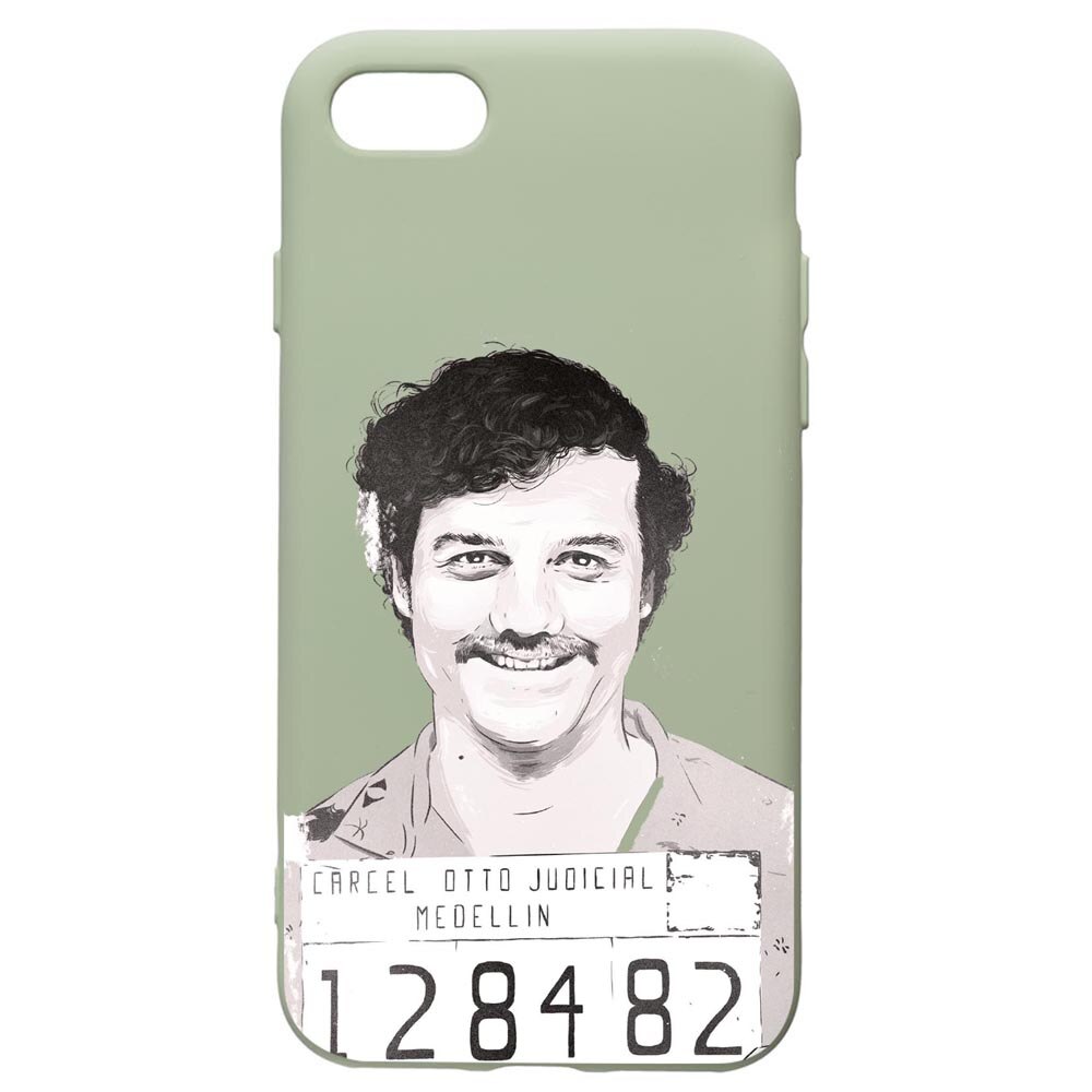 Husa de protectie Apple iPhone SE 2 / iPhone 8 / iPhone 7, Narcos Pablo Escobar, silicon, cu interiorul din material textil, protectie camera, Beryl, PGR443