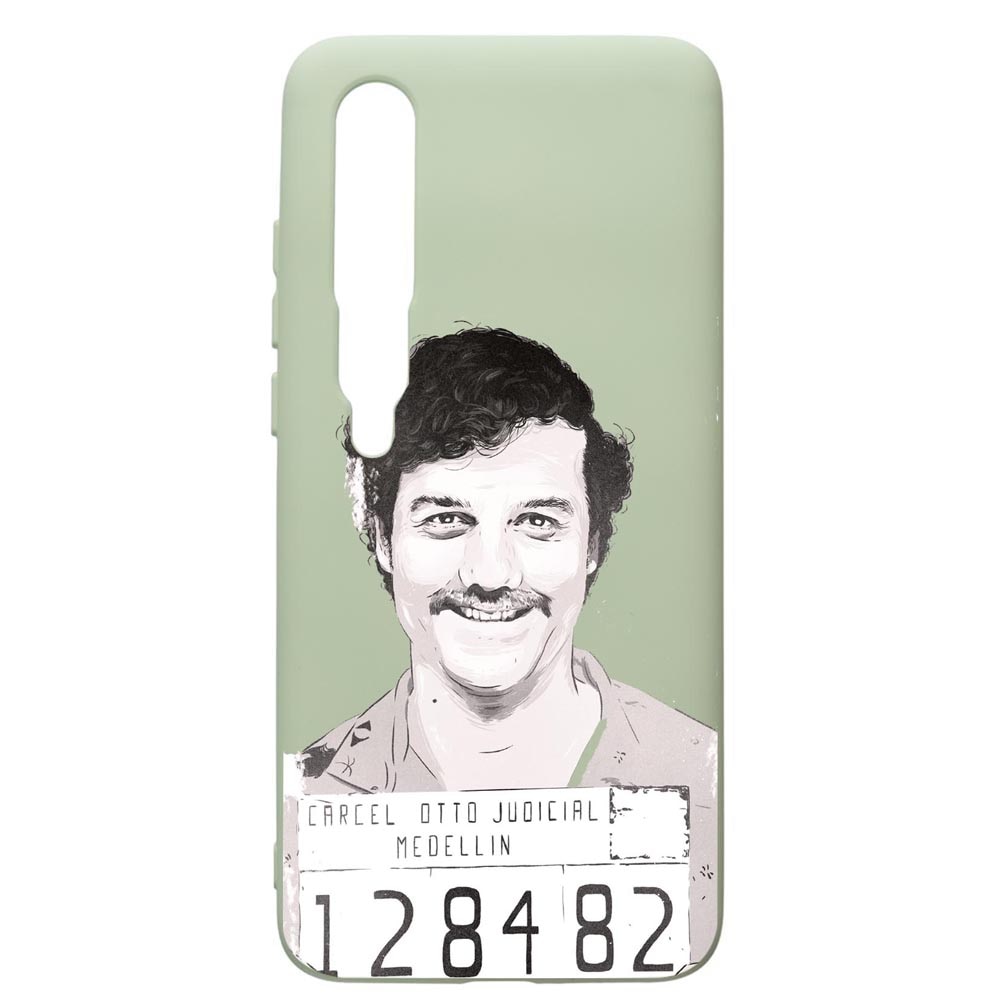 Husa de protectie Xiaomi Mi 10 / Mi 10 Pro, Narcos Pablo Escobar, silicon, cu interiorul din material textil, protectie camera, Beryl, PGR443