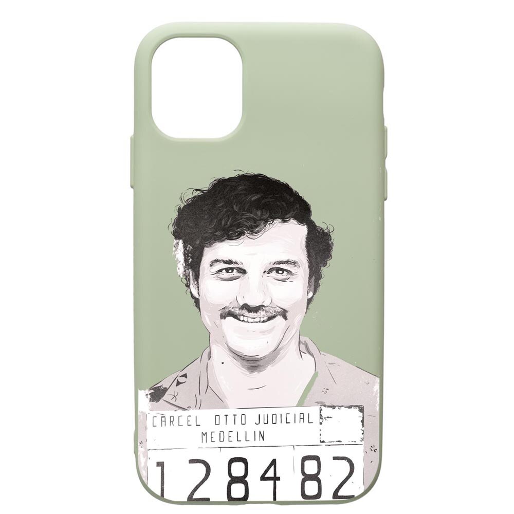 Husa de protectie Apple iPhone 12, Narcos Pablo Escobar, silicon, cu interiorul din material textil, protectie camera, Beryl, PGR443