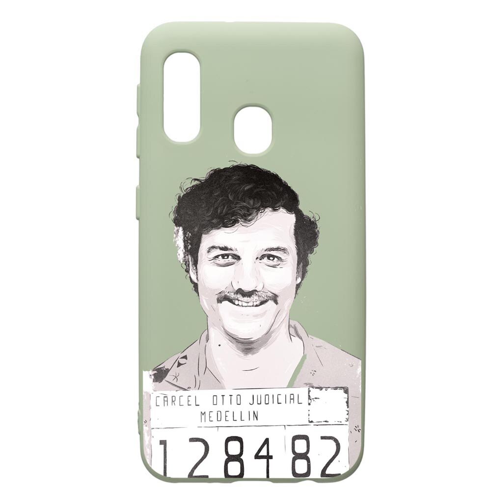 Husa de protectie Samsung Galaxy A40, Narcos Pablo Escobar, silicon, cu interiorul din material textil, protectie camera, Beryl, PGR443