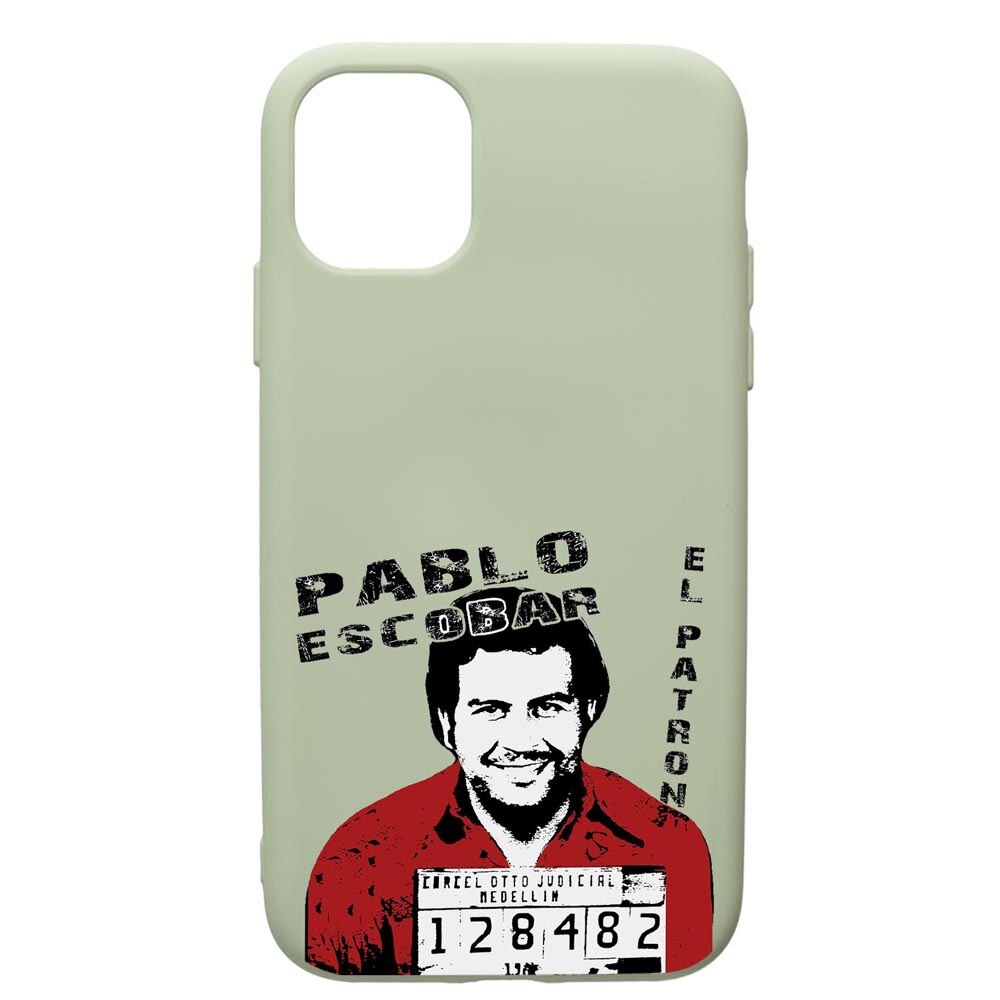 Husa de protectie Apple iPhone 12, Narcos, silicon, cu interiorul din material textil, protectie camera, Beryl, PGR444
