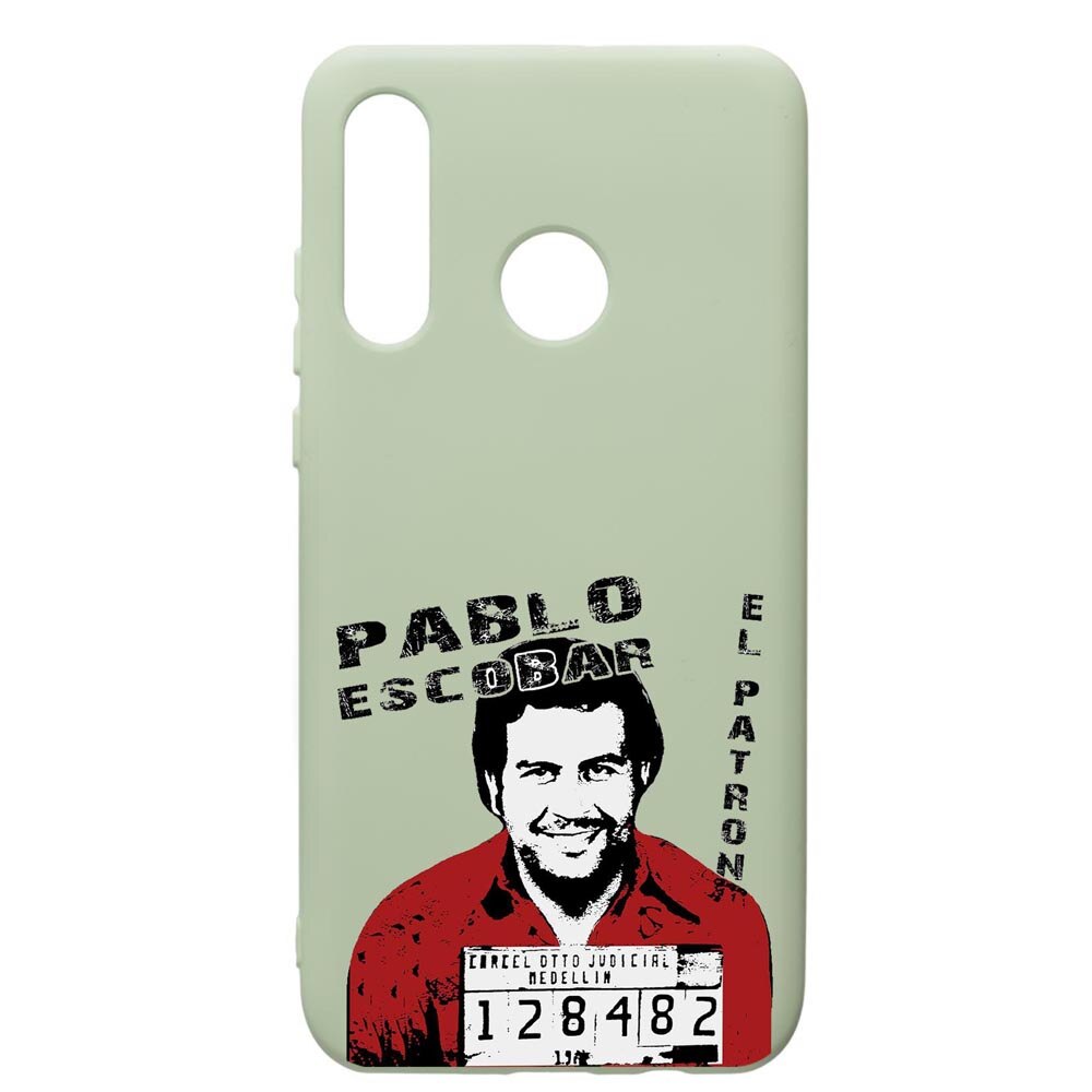 Husa de protectie Huawei P30 Lite, Narcos, silicon, cu interiorul din material textil, protectie camera, Beryl, PGR444