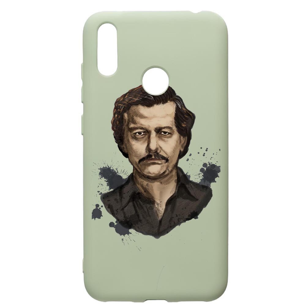 Husa de protectie Huawei Y7 2019, Narcos Pablo Escobar, silicon, cu interiorul din material textil, protectie camera, Beryl, PGR445