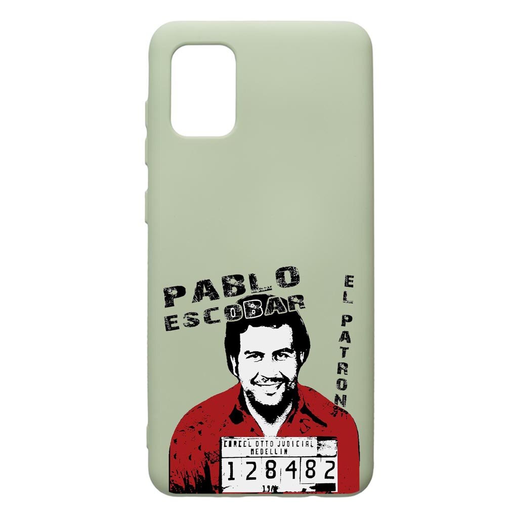Husa de protectie Samsung Galaxy A71, Narcos, silicon, cu interiorul din material textil, protectie camera, Beryl, PGR444