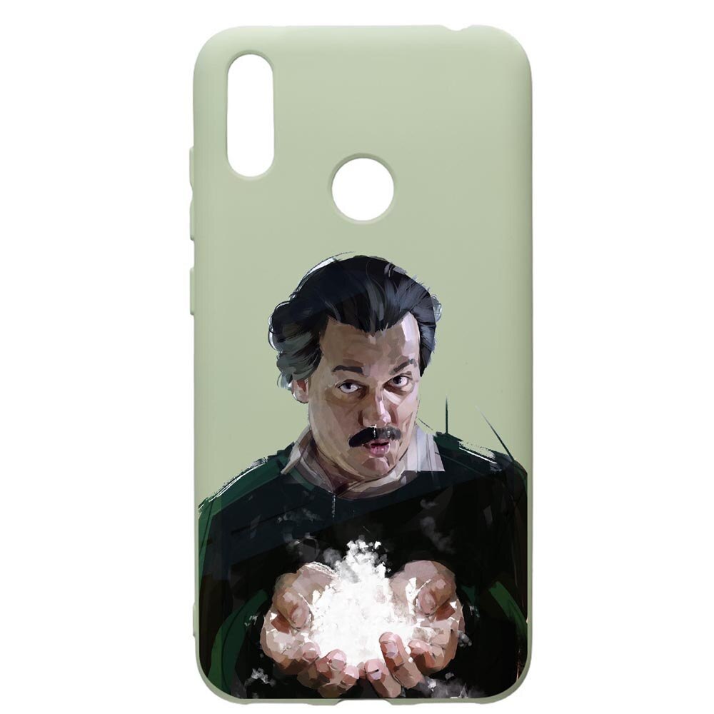 Husa de protectie Huawei Y7 2019, Narcos Pablo Escobar, silicon, cu interiorul din material textil, protectie camera, Beryl, PGR446