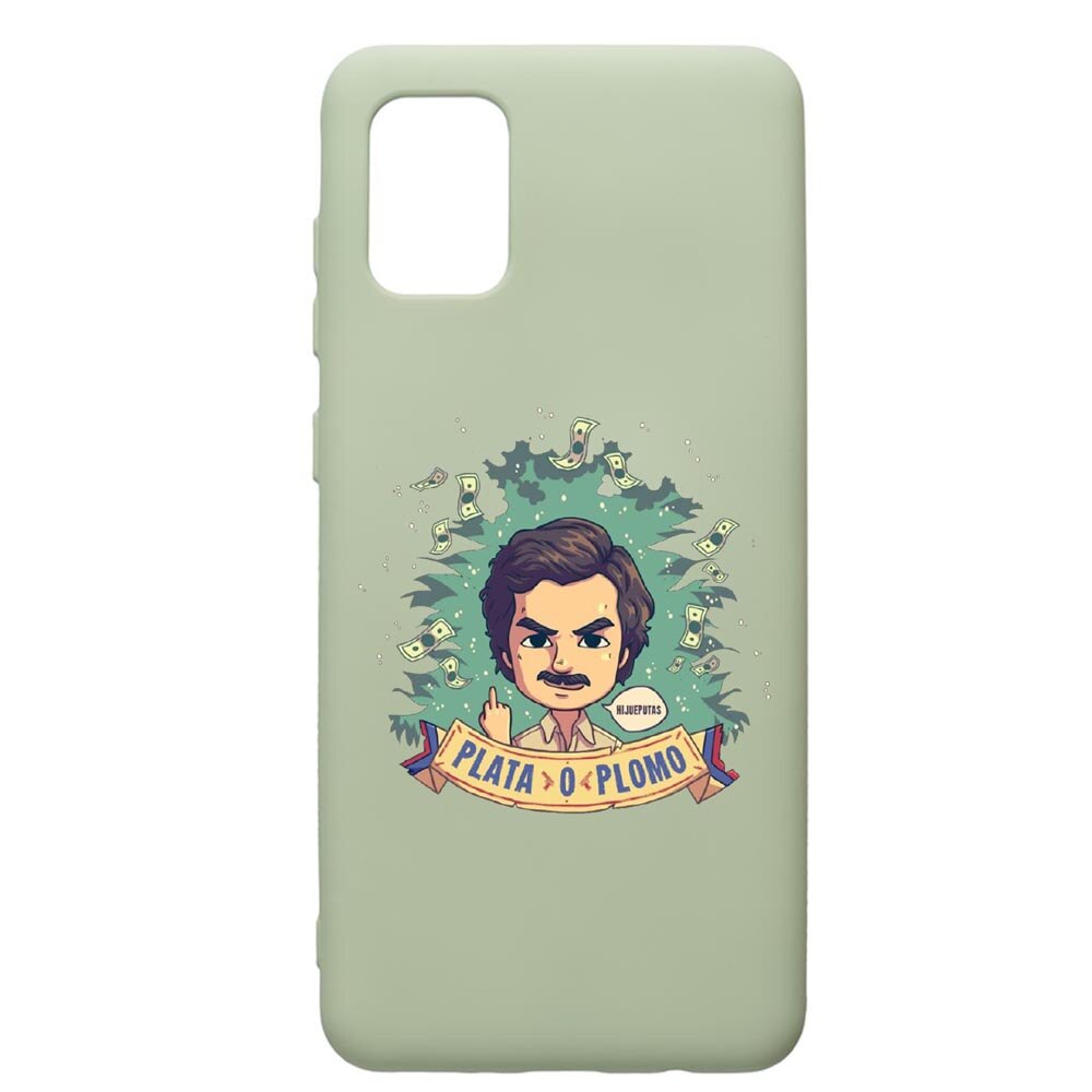 Husa de protectie Samsung Galaxy A71, Narcos Pablo Escobar, silicon, cu interiorul din material textil, protectie camera, Beryl, PGR447