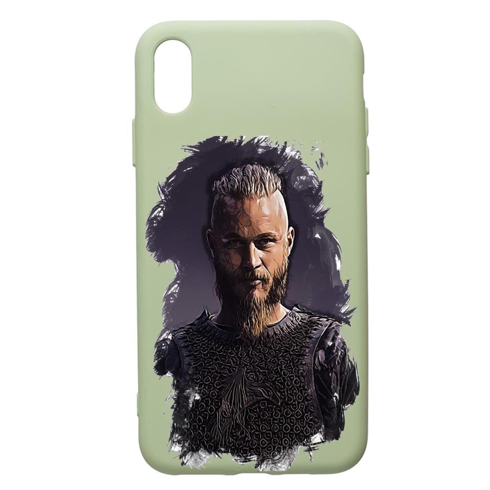 Husa de protectie Huawei Y6 2019, Vikings Ragnar Lothbrok, silicon, cu interiorul din material textil, protectie camera, Beryl, PGR452