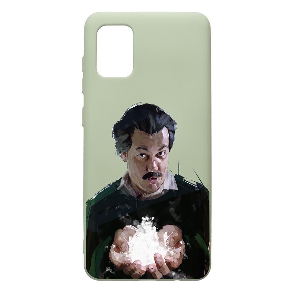 Husa de protectie Samsung Galaxy A41, Narcos Pablo Escobar, silicon, cu interiorul din material textil, protectie camera, Beryl, PGR446