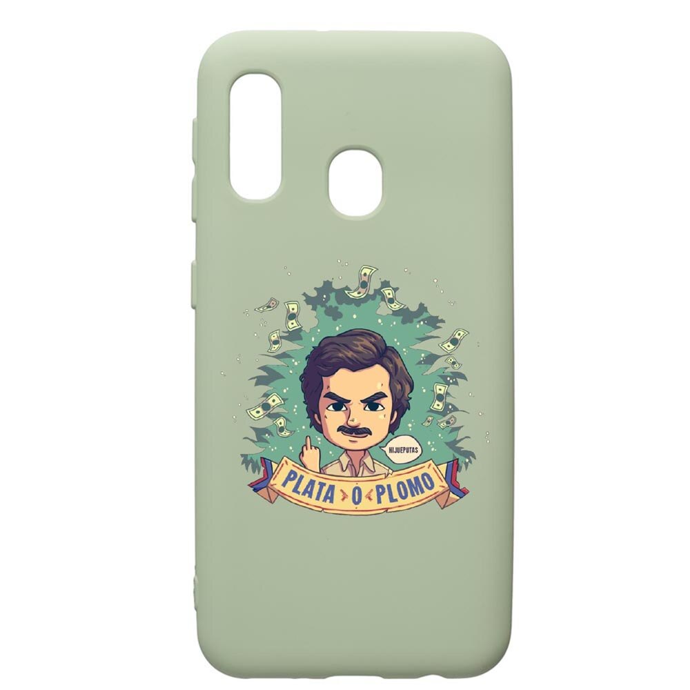 Husa de protectie Samsung Galaxy A40, Narcos Pablo Escobar, silicon, cu interiorul din material textil, protectie camera, Beryl, PGR447