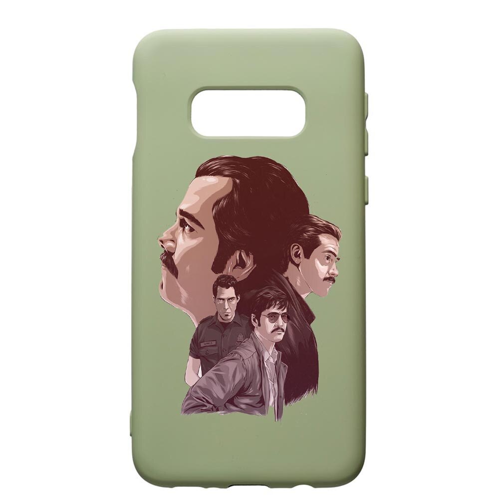 Husa de protectie Samsung Galaxy S10, Narcos, silicon, cu interiorul din material textil, protectie camera, Beryl, PGR448