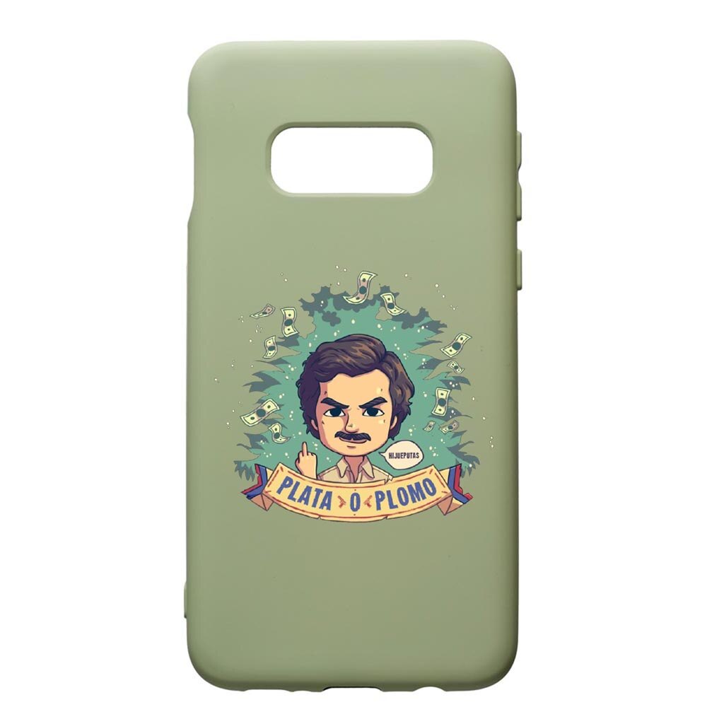 Husa de protectie Samsung Galaxy S10E, Narcos Pablo Escobar, silicon, cu interiorul din material textil, protectie camera, Beryl, PGR447