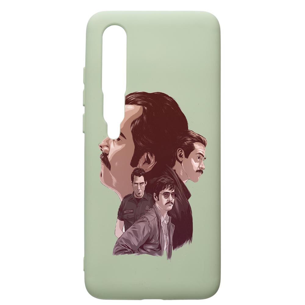 Husa de protectie Xiaomi Mi 10 / Mi 10 Pro, Narcos, silicon, cu interiorul din material textil, protectie camera, Beryl, PGR448