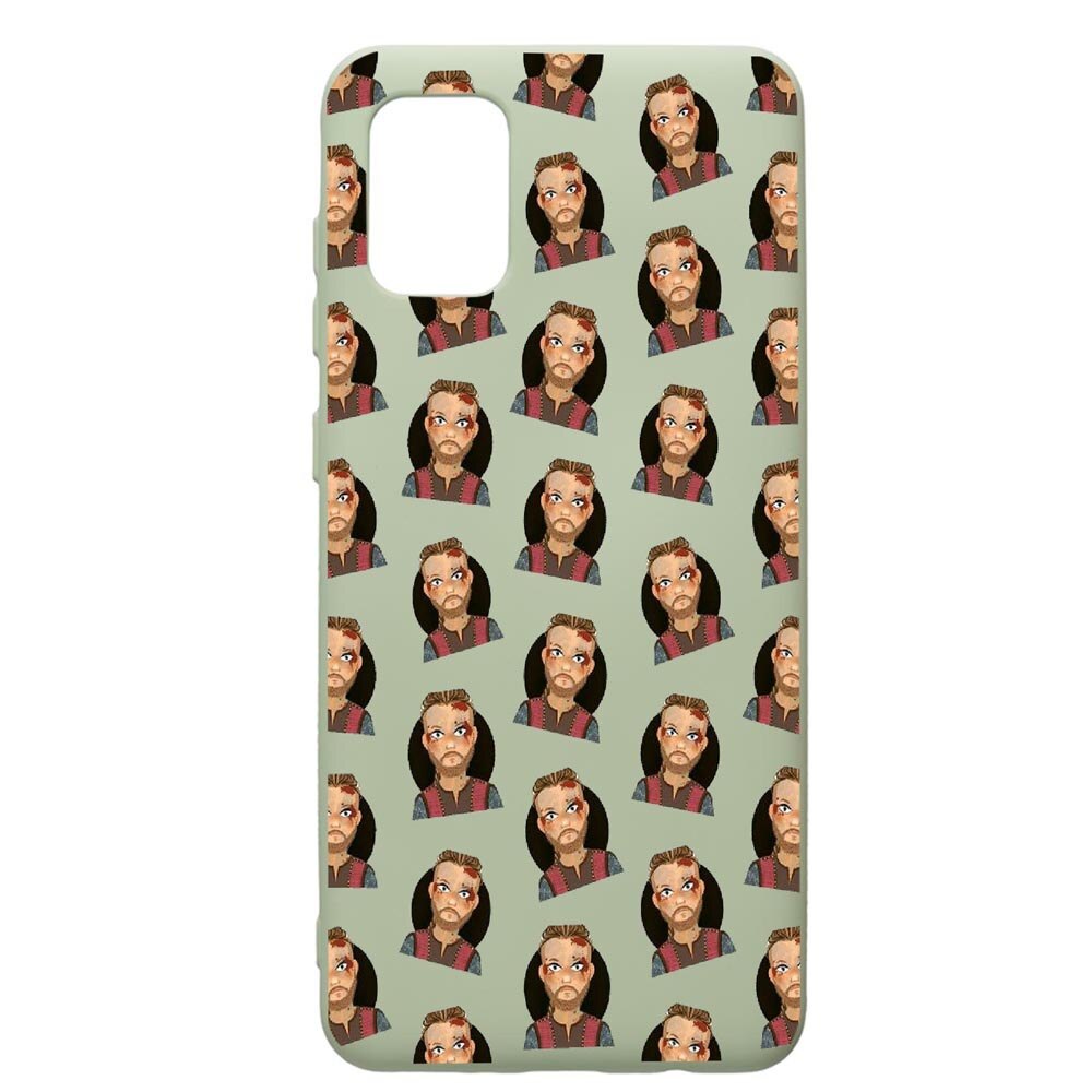 Husa de protectie Samsung Galaxy A71, Vikings, silicon, cu interiorul din material textil, protectie camera, Beryl, PGR453