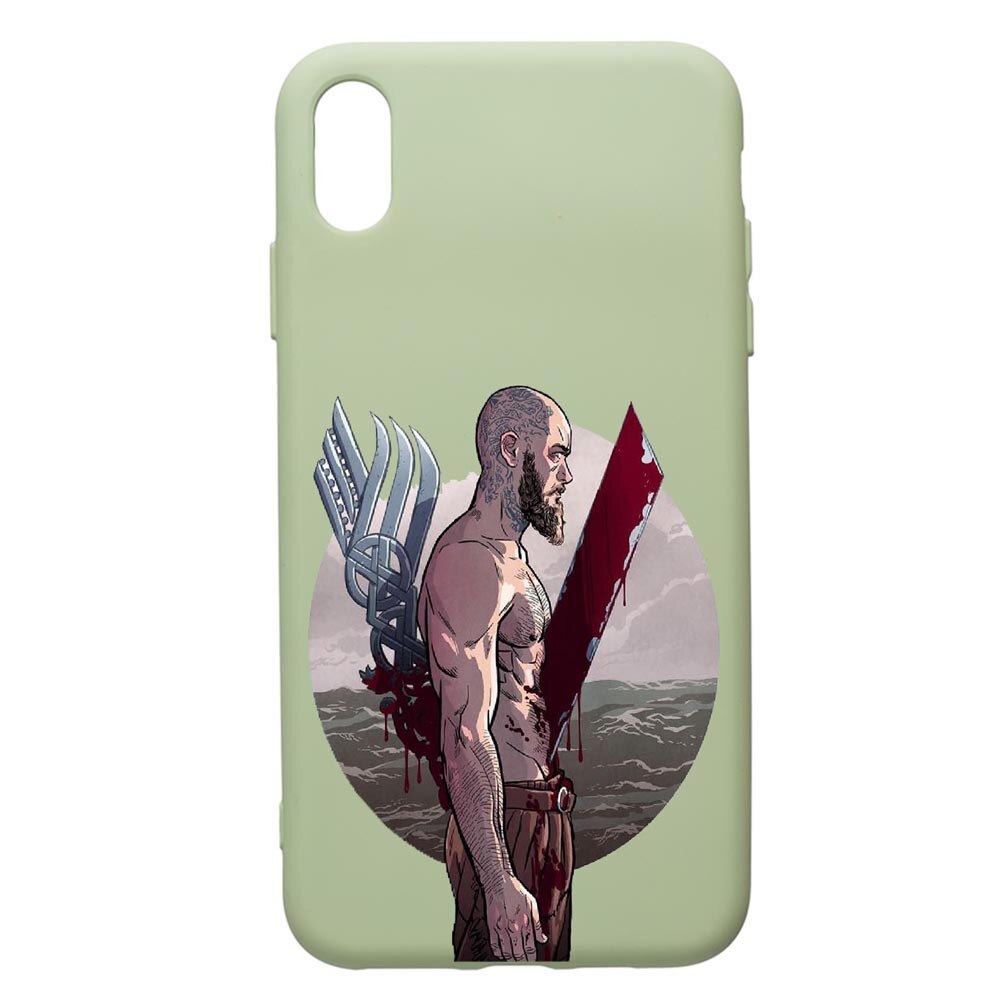 Husa de protectie Apple iPhone XR, Vikings Ragnar Lothbrok, silicon, cu interiorul din material textil, protectie camera, Beryl, PGR455