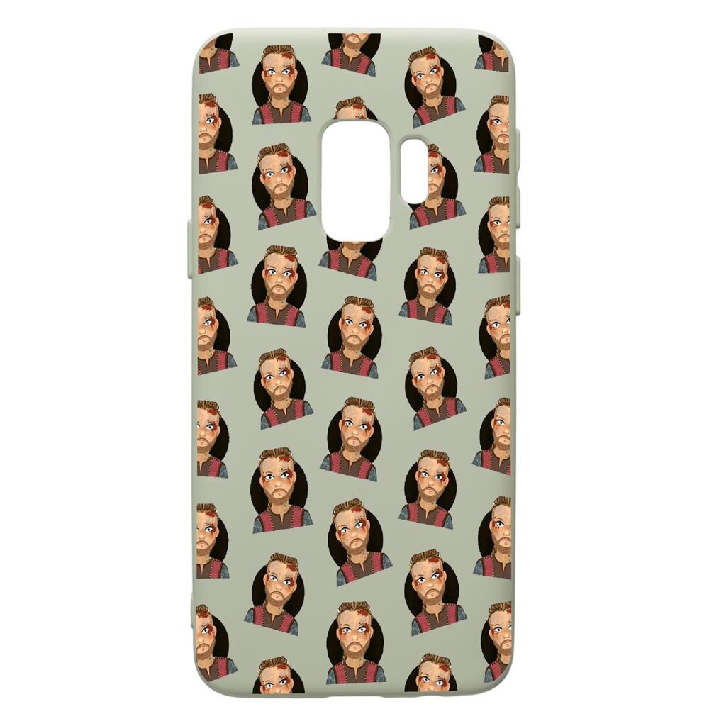 Husa de protectie Samsung Galaxy S9, Vikings, silicon, cu interiorul din material textil, protectie camera, Beryl, PGR453