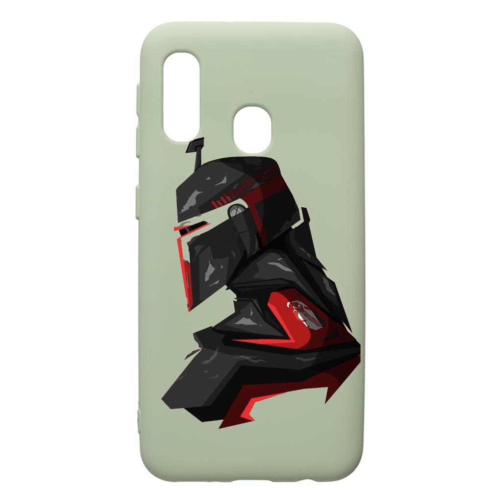 Husa de protectie Samsung Galaxy A20e, Star Wars The Mandalorian, silicon, cu interiorul din material textil, protectie camera, Beryl, PGR456