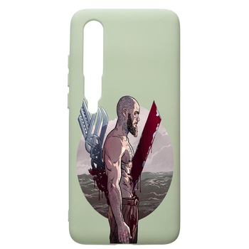 Husa de protectie Xiaomi Mi 10 / Mi 10 Pro, Vikings Ragnar Lothbrok, silicon, cu interiorul din material textil, protectie camera, Beryl, PGR455 Husa de protectie Xiaomi Mi 10 / Mi 10 Pro, Vikings Ragnar Lothbrok, silicon, cu interiorul din material textil, protectie camera, Beryl, PGR455