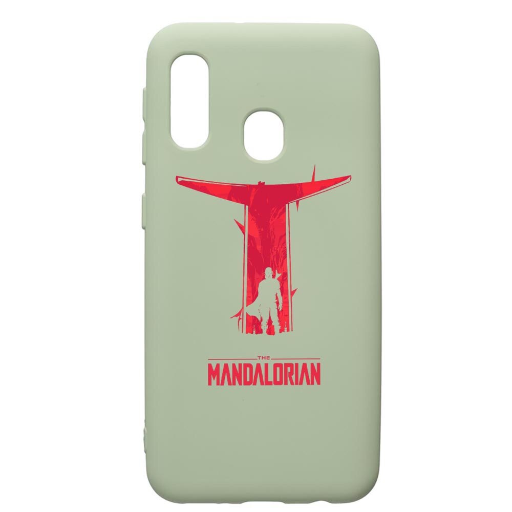 Husa de protectie Samsung Galaxy A20e, Star Wars The Mandalorian, silicon, cu interiorul din material textil, protectie camera, Beryl, PGR458
