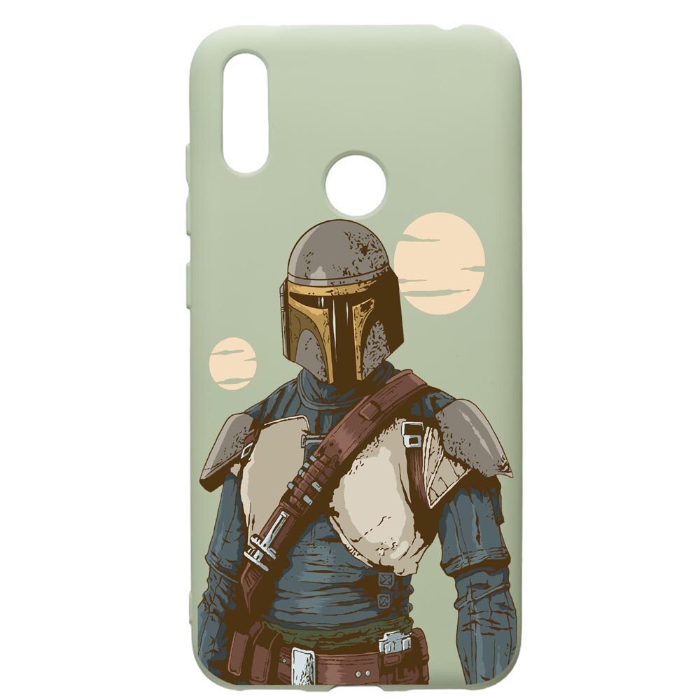 Husa de protectie Huawei Y7 2019, Star Wars The Mandalorian, silicon, cu interiorul din material textil, protectie camera, Beryl, PGR461