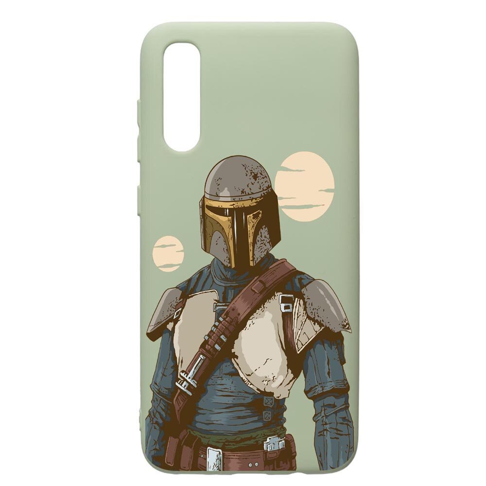 Husa de protectie Samsung Galaxy A70, Star Wars The Mandalorian, silicon, cu interiorul din material textil, protectie camera, Beryl, PGR461