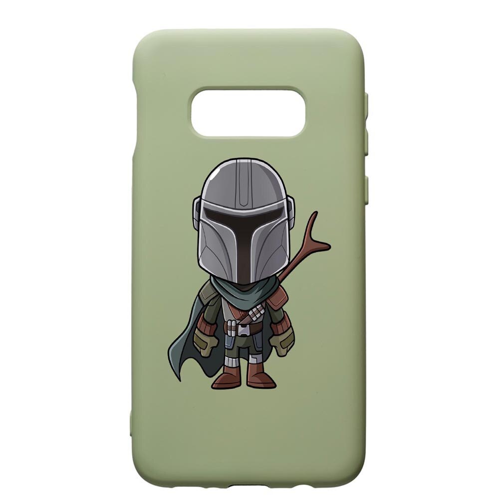 Husa de protectie Samsung Galaxy S10E, Star Wars The Mandalorian, silicon, cu interiorul din material textil, protectie camera, Beryl, PGR462