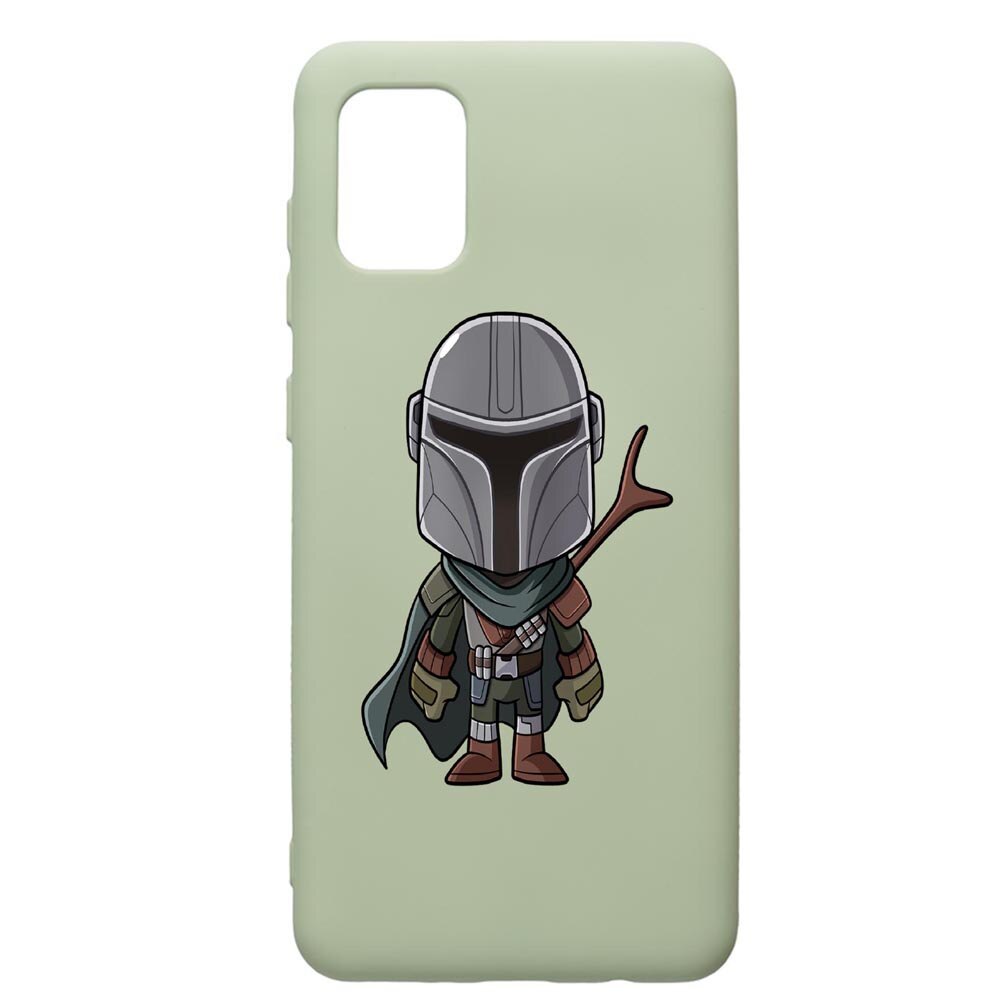 Husa de protectie Samsung Galaxy A71, Star Wars The Mandalorian, silicon, cu interiorul din material textil, protectie camera, Beryl, PGR462