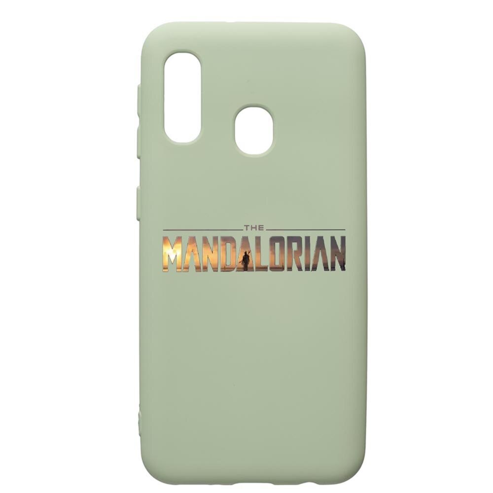 Husa de protectie Samsung Galaxy A40, Star Wars The Mandalorian, silicon, cu interiorul din material textil, protectie camera, Beryl, PGR463