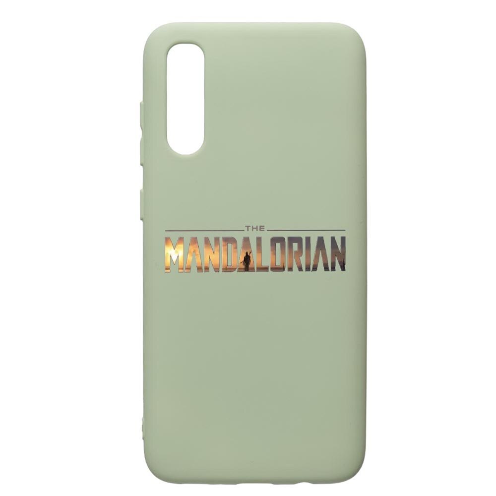 Husa de protectie Samsung Galaxy A70, Star Wars The Mandalorian, silicon, cu interiorul din material textil, protectie camera, Beryl, PGR463
