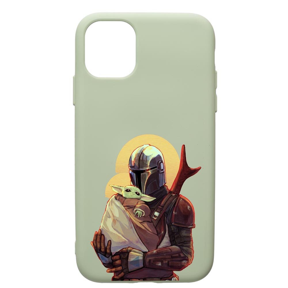 Husa de protectie Apple iPhone 12 Pro Max, Star Wars The Mandalorian, silicon, cu interiorul din material textil, protectie camera, Beryl, PGR465