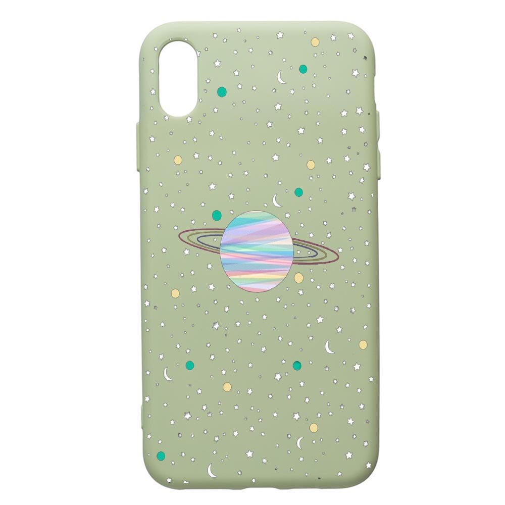 Husa de protectie Apple iPhone XS / X, Universe, Planets, silicon, cu interiorul din material textil, protectie camera, Beryl, PGR468