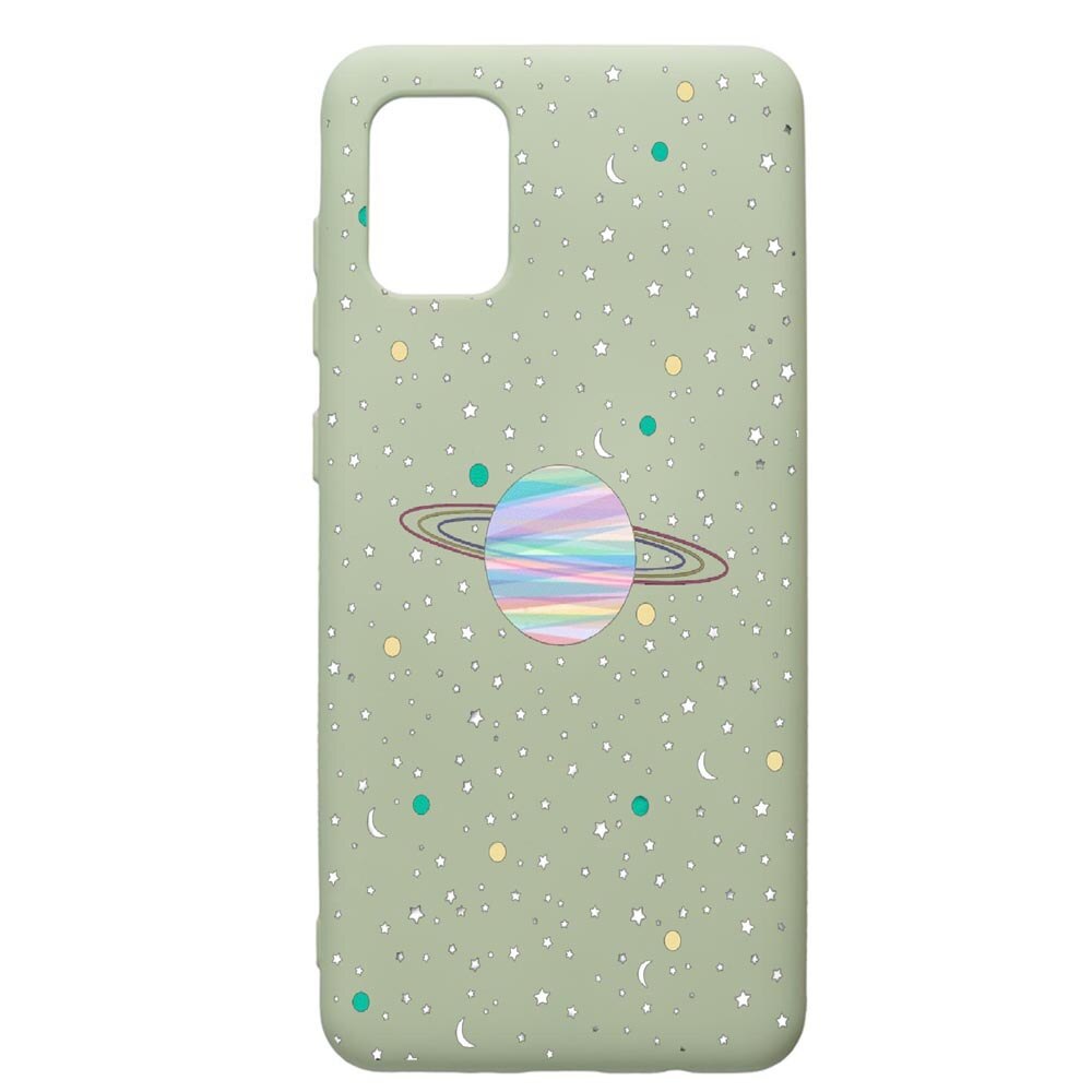 Husa de protectie Samsung Galaxy A71, Universe, Planets, silicon, cu interiorul din material textil, protectie camera, Beryl, PGR468