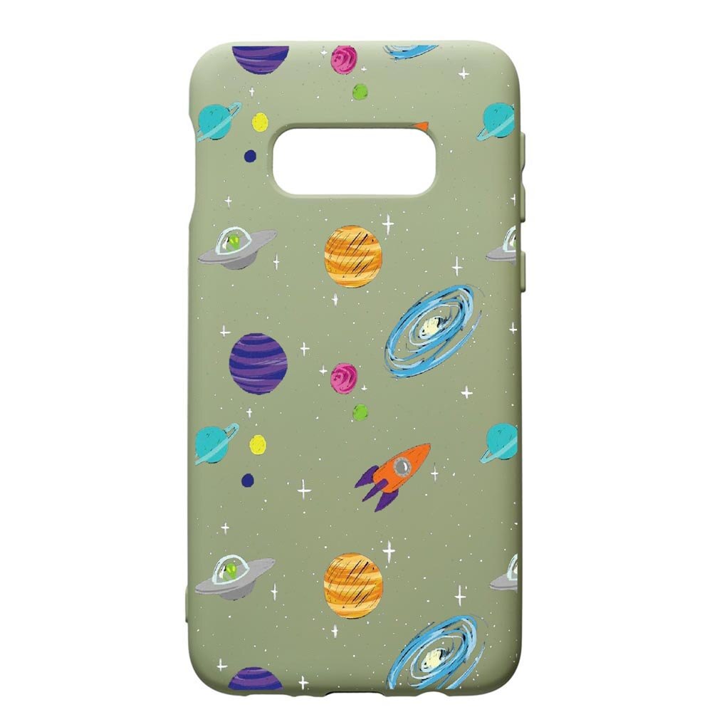 Husa de protectie Samsung Galaxy S10, Universe, Planets, silicon, cu interiorul din material textil, protectie camera, Beryl, PGR466